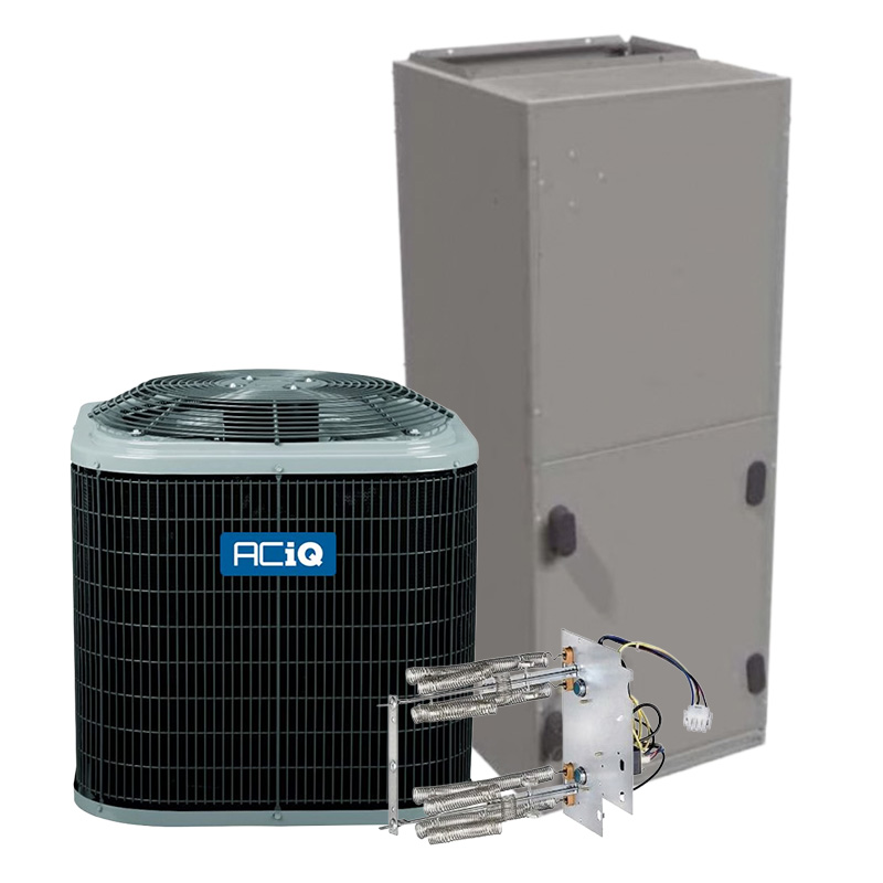 ACiQ 3.5 Ton Air Conditioning With Electric Heat System | 15.2 SEER2 AC | 21" Wide Multi-Positional Air Handler | R454B
