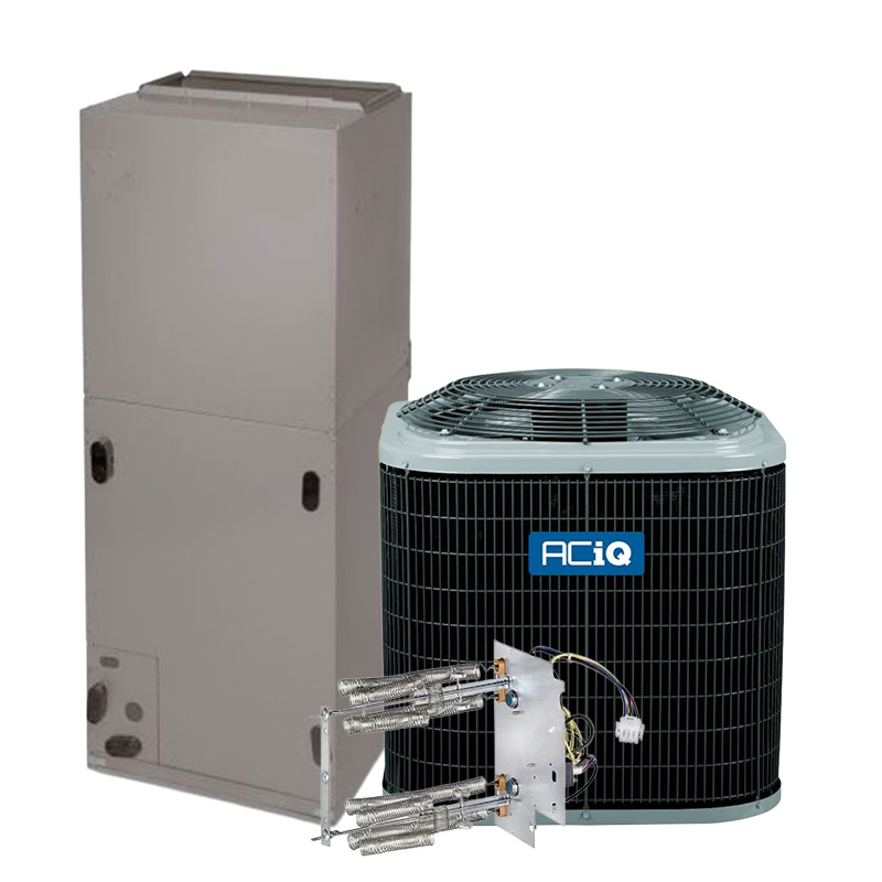 ACiQ 2.5 Ton AC With Electric Heat System | 15.5 SEER2 AC | 21" Wide Variable Speed Multi-Positional Modular Air Handler | R454B
