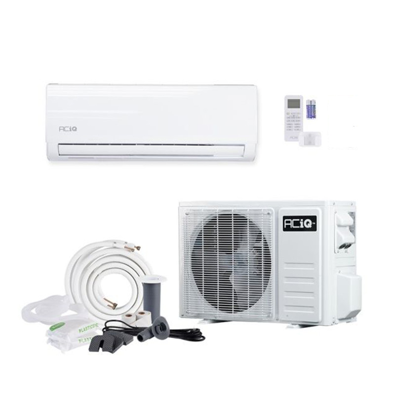 ACiQ 9000 BTU Single Zone Mini Split Heat Pump AC Wall Mounted System | 20 SEER2 | Essential Series | White | R454B