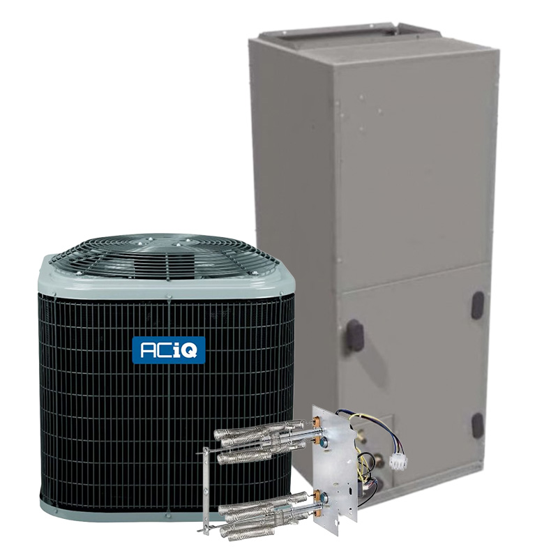 ACiQ 3 Ton Heat Pump AC System | 14.5 SEER2 AC | 17.5" Wide Multi-Positional Air Handler | R454B