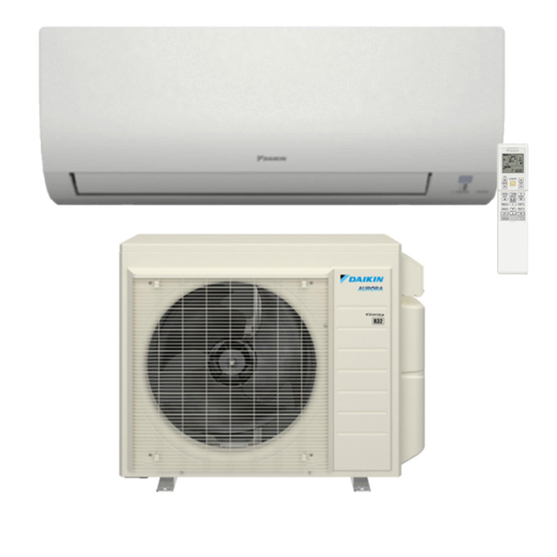 Daikin 9000 BTU R32 Low Ambient Mini Split Wall Mount Heat Pump 21 SEER2 System Aurora Series