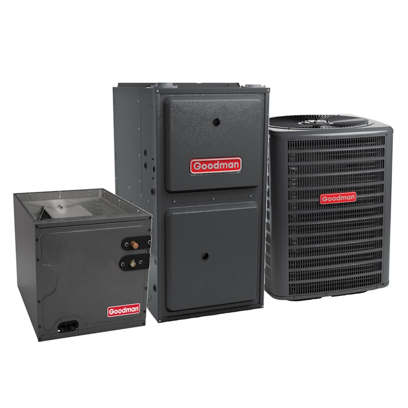 Goodman 3 Ton 14.5 SEER2 80000 BTU 96% Single Stage Gas System Upflow