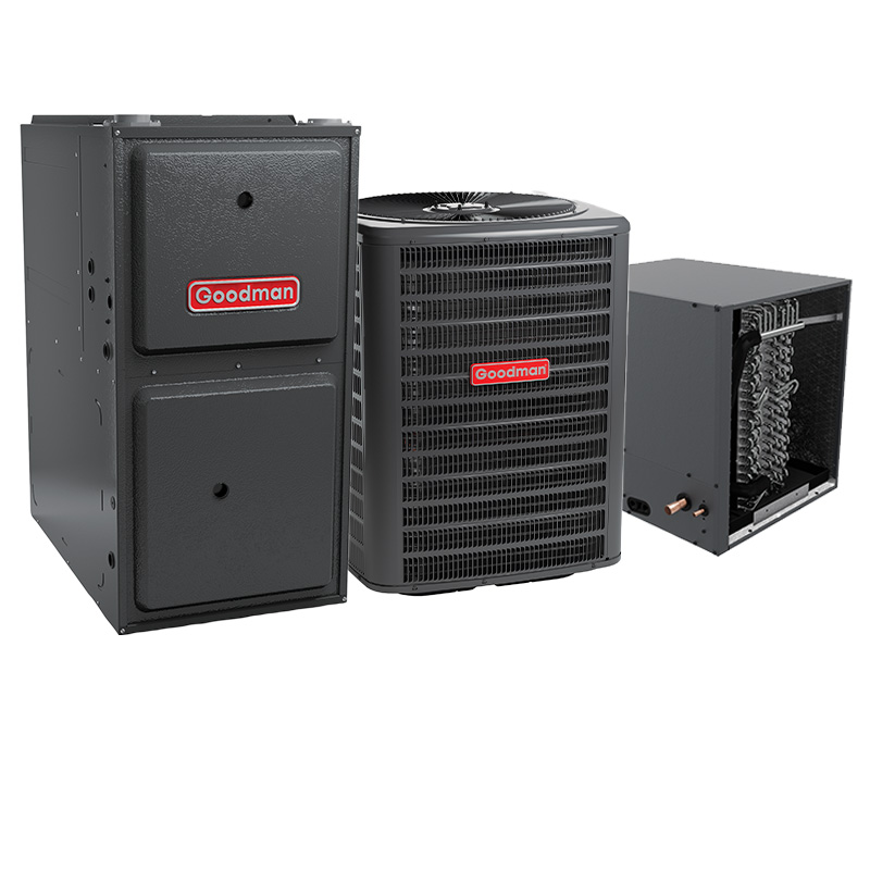 Goodman 1.5 Ton 14.5 SEER2 40000 BTU 92% Single Stage Natural Gas System Horizontal