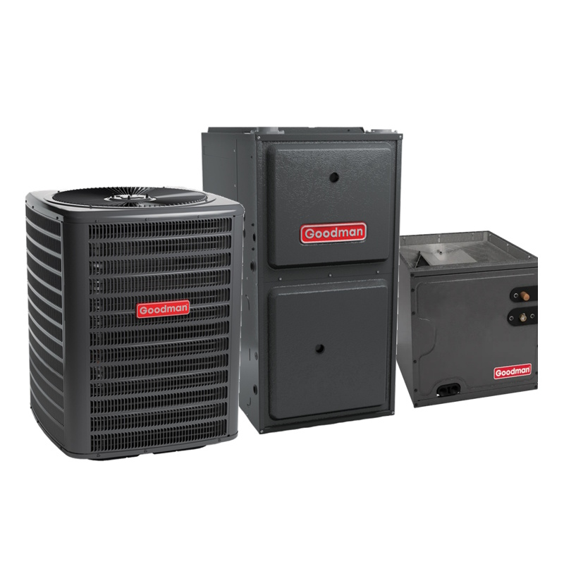 Goodman 5 Ton 15.2 SEER2 100000 BTU 96% Two Stage Variable Speed Gas Hybrid Heat Pump Dual System Upflow