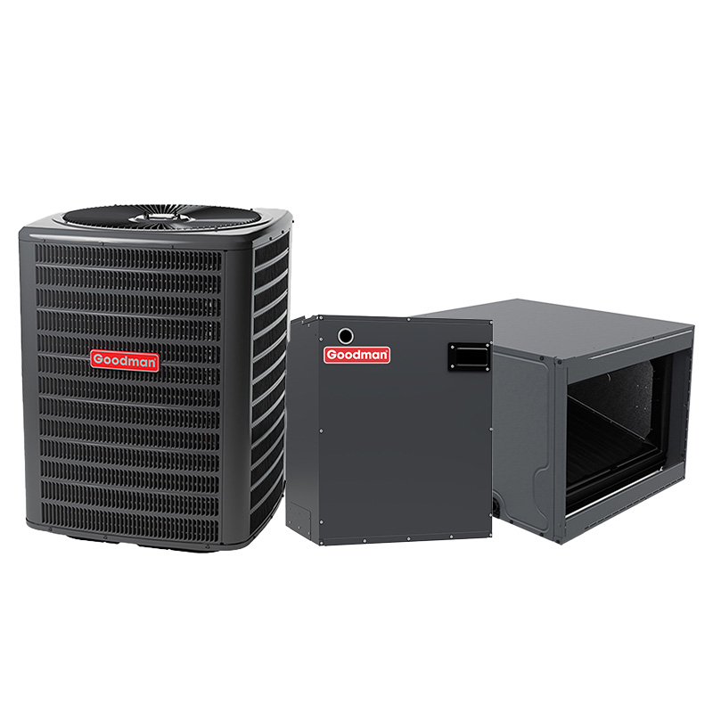 Goodman AC & Air Handler | 4 Ton 17.5 SEER2 2 Stage AC Horizontal | R32