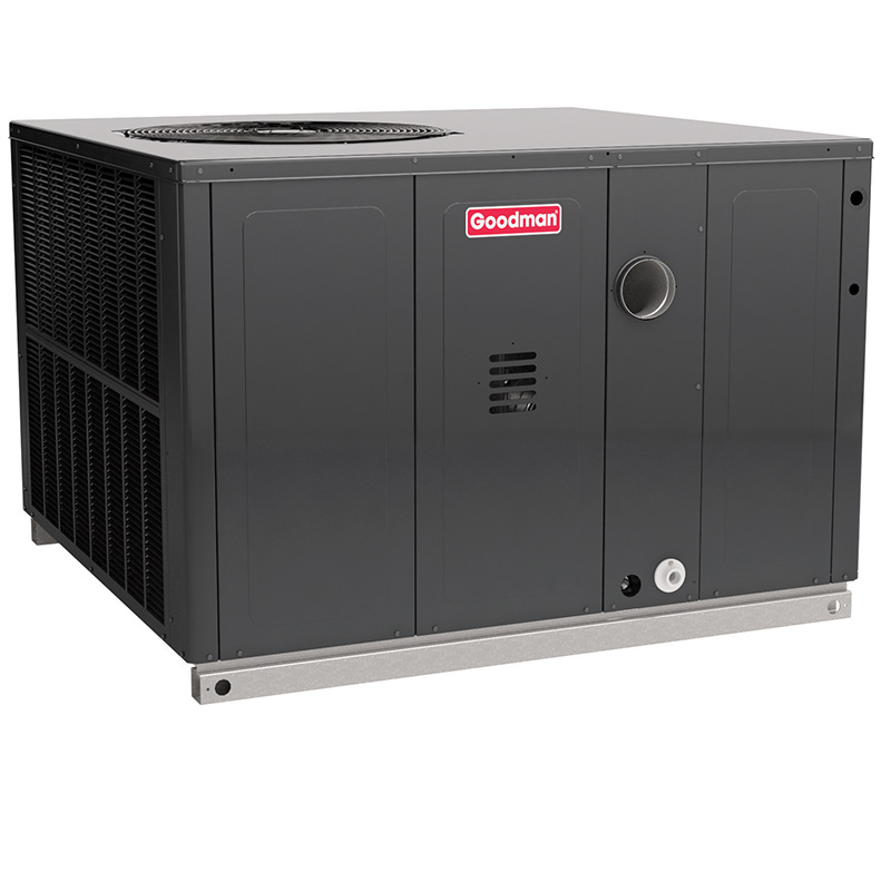 Goodman 3 Ton 80000 BTU 13.4 SEER2 Heat Pump / Natural Gas Dual Fuel Package Unit Multiposition