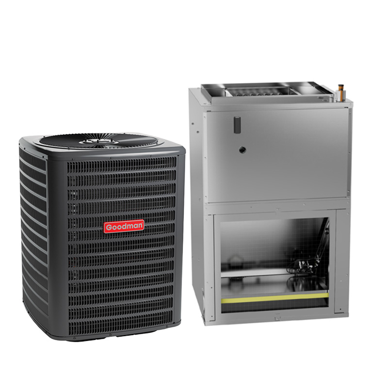 Goodman 3 Ton 15.2 SEER2 R32 Air Conditioner Split System With 5kW Heater Built-In Wall-Mounted Air Handler