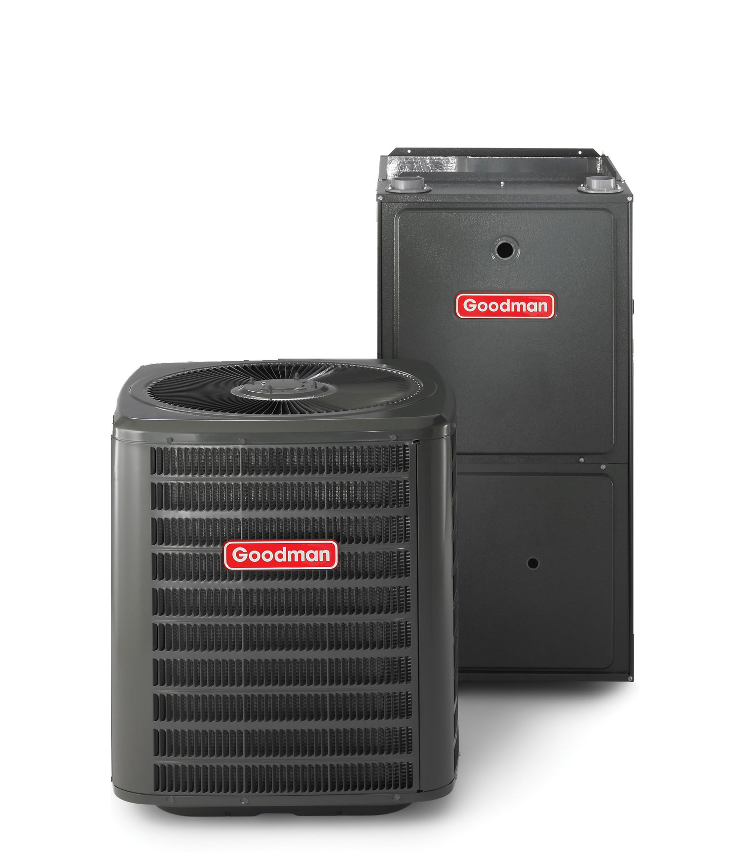 Goodman 5.0 Ton 16 Seer Air Conditioning with 95% Two Stage Variable Speed 115,000 BTU Gas Furnace