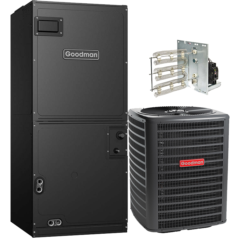Goodman 2 Ton 15.2 SEER2 Heat Pump System w/2 Ton A/H