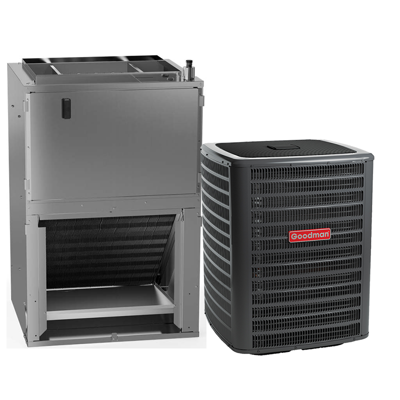 Goodman 3 Ton 14.3 SEER2 Heat Pump Split System with 8kW Heater Built In Wall Mount