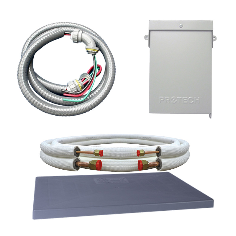 Installation Kit with Lineset for Ductless System (3-Zone)