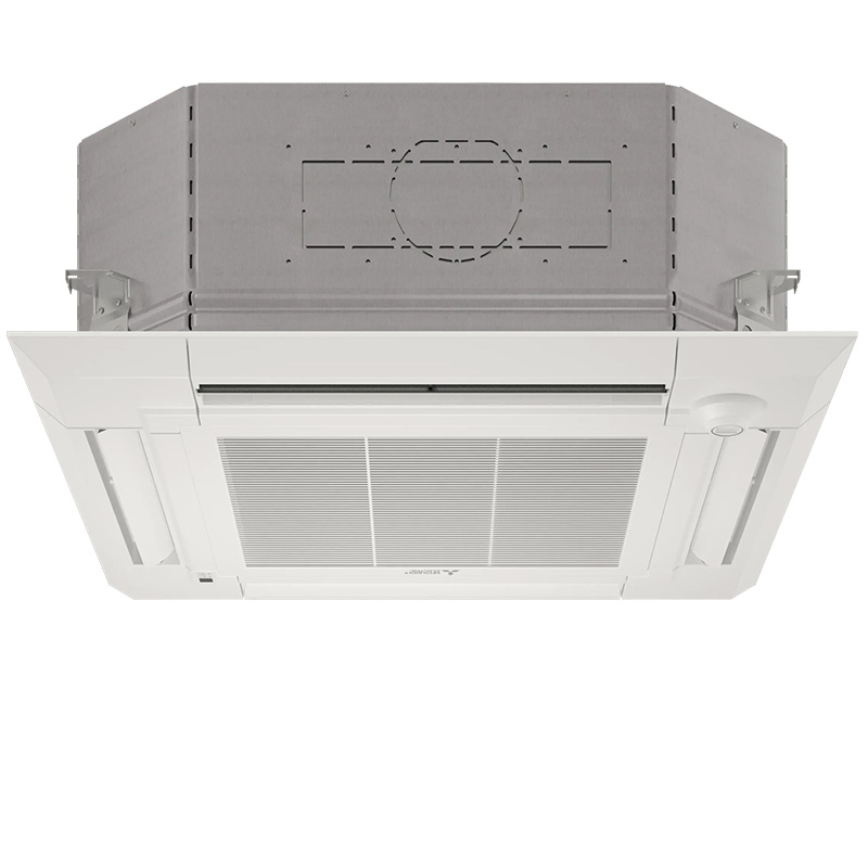 Mitsubishi 12000 BTU Mini Split AC Ceiling Cassette Indoor Unit | Light Commercial | 3' x 3' 4-Way Cassette | R454B | PLA-AE12NL