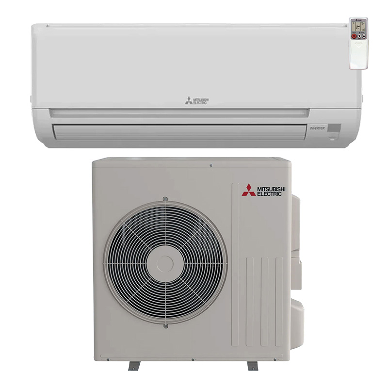 Mitsubishi 30000 BTU Mini Split Heat Pump AC Wall Mount Indoor Unit System | 19.2 SEER2 Single Zone | GX Series | R454B