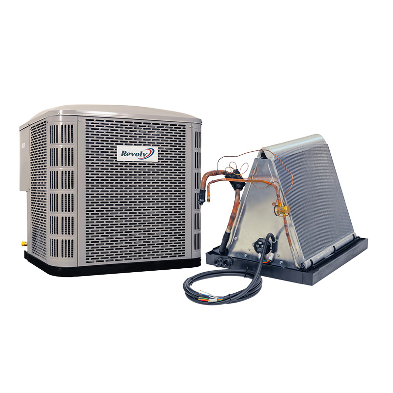Revolv 2 Ton Mobile Home Air Conditioning Condenser & Coil Combo | 14.3 SEER2 | For Add On To Existing Mobile Home Furnace | R454B