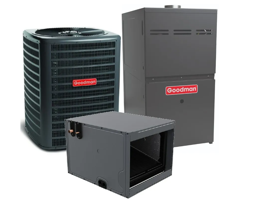 Goodman 1.5 Ton 14.5 SEER2 40000 BTU 80% Single Stage Gas System Horizontal Low NOx