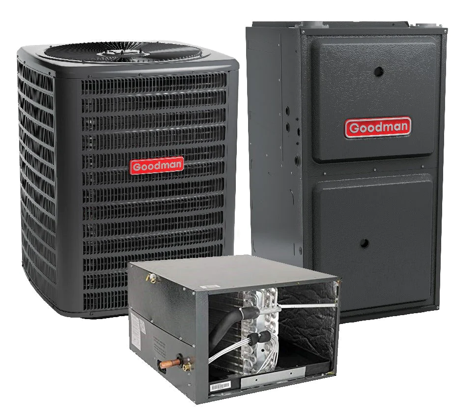 Goodman 2 Ton 17.2 SEER2 60000 BTU 80% Gas System with Two Stage Compressor and Variable Speed Furnace Horizontal
