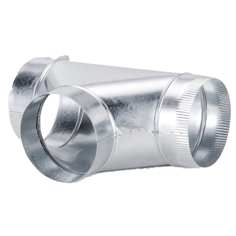 Unico Plenum Tee, Galv, 9” D x 28GA (1/box)